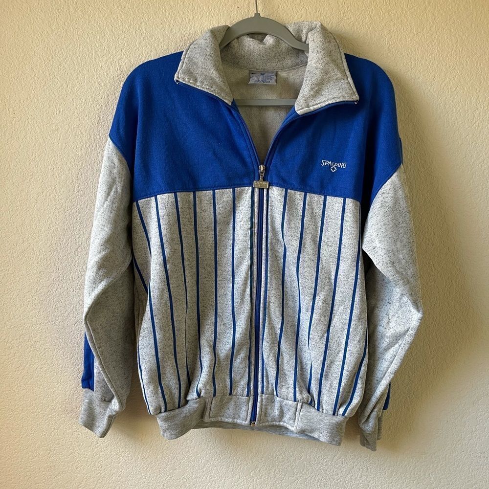 Vintage Spalding striped full zip jacket